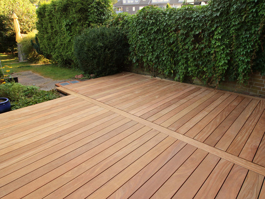 Cumaru Terrassendielen, 21x145 mm, KD, glatt/glatt *Kurzlängen*