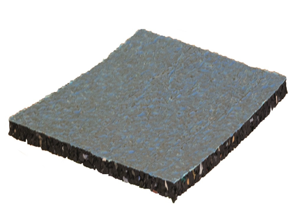 KAHRS Gummigranulat-Pads, 200x200x5 mm, 20 Stk./Paket, mit Aluminiumkaschierung