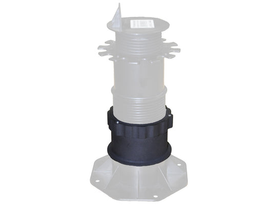 Karle & Rubner TERRACON Adapter für Terrassenlager, Polypropylen schwarz, 80 mm hoch