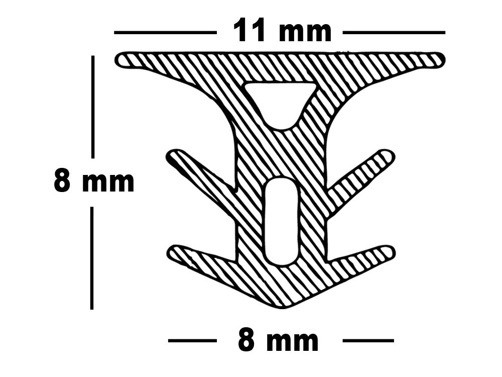 KAHRS Terrassenfugenband "Light" für einen Fugenabstand von 5-7 mm, schwarz, 50 lfm/Rolle, für Thermoholz/WPC,