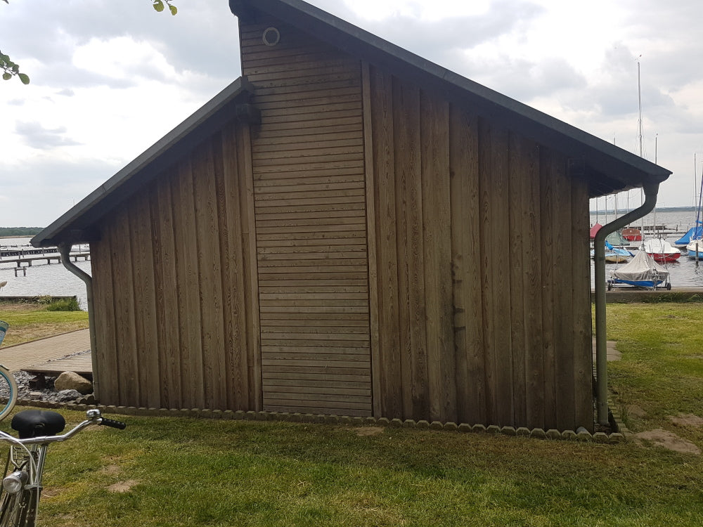 Sibirische Lärche Boden-/ Deckelschalung 23×169mm KD, mit Nut + Feder, gehobelt Deckbreite 152mm