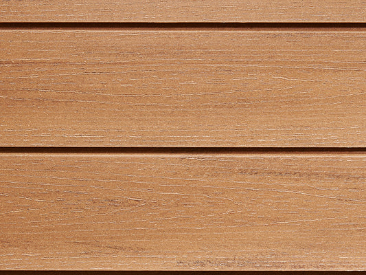18x103 mm NATURinFORM WPC Fassadenprofil, "Die Gestaltende XL", mit Holzmaserung, leicht gebürstet, eichenbraun, Deckmaß: 99mm