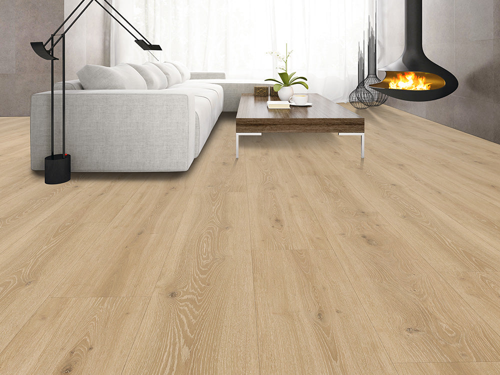 Designboden "Grand Solid" Rigid SPC, 6×240×1524mm, Eiche Floral, inkl. 1,0mm Kork-Trittschall, 2,19 m² / VE – Bild 7