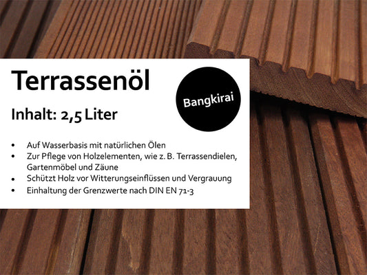 KAHRS Terrassenöl, 2,50 Liter Farbton: Bangkirai