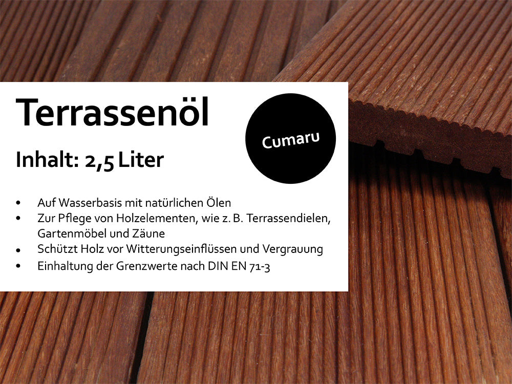 KAHRS Terrassenöl, 2,50 Liter Farbton: Cumaru