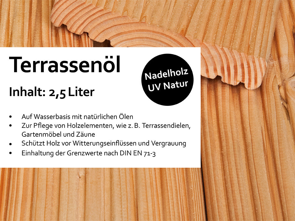 KAHRS Terrassenöl, 2,50 Liter Farbton: Nadelholz UV Natur