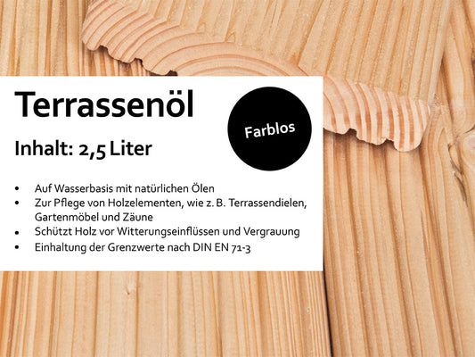 KAHRS Terrassenöl, 2,50 Liter Farbton: Farblos