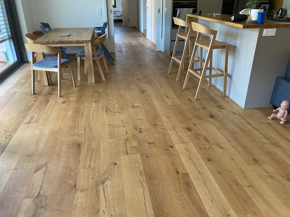 KAHRS Parkett Eiche "Prestige" Markant, naturgeölt, gebürstet, Klick, 14/3×190×1900mm, 2,888 m² / VE – Bild 10