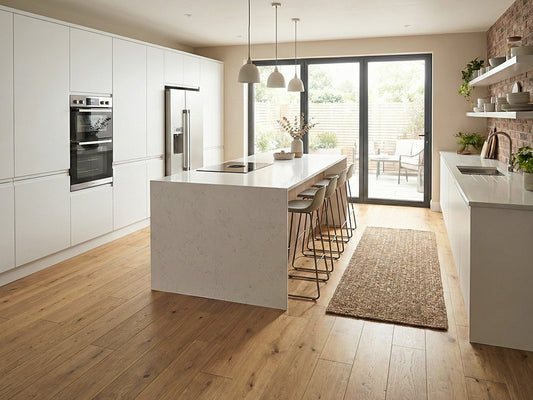 KAHRS Parkett Eiche XL "Timeless" Naturell, naturgeölt, gebürstet, Klick, 15/4x260x2200 mm, 1 Paket = 3,432 m²