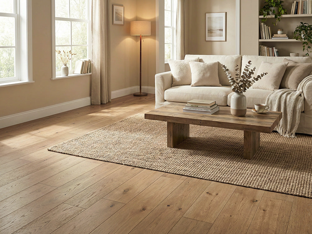KAHRS Parkett Eiche XL "Timeless" Naturell, naturgeölt, gebürstet, Klick, 15/4x260x2200 mm, 3,432 m² / VE
