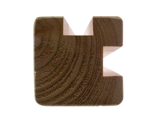 Douglasie Eckpfosten, 90×90mm, Serie: "Bremen" KD, unbehandelt, Länge: 2,00 m
