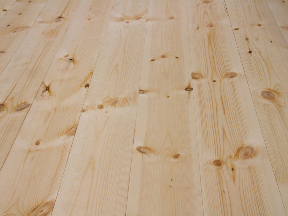 Kiefer Schlossdielen, 32×190mm, Rustikal, rundum Nut & Feder, mit Microfase Deckbreite: 180mm