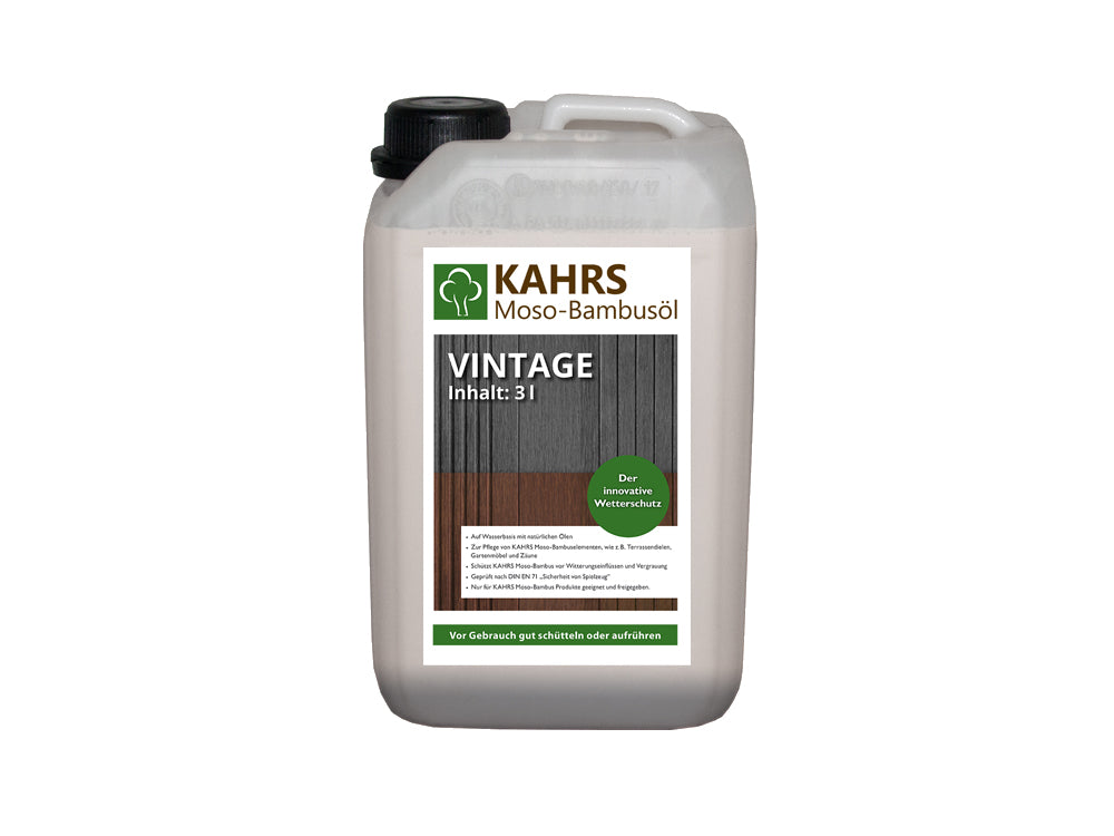 KAHRS Moso-Bambusöl, *vintage*, 3 L, PET-Kanister