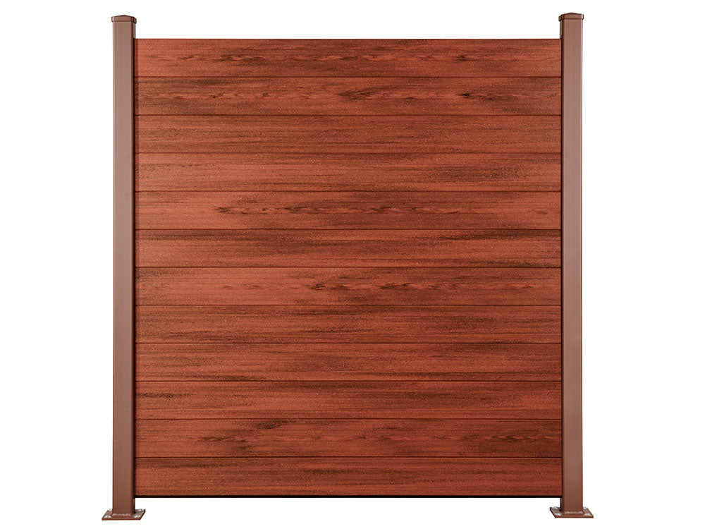 180×174cm Flächenset "Der Flexible" mahagoni, Bausatz mit Lamellen, Abschlussprofil und Unterbauleiste