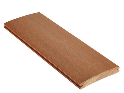19×140mm "Die Smarte Naturlinie", WPC, bernsteinbraun, geprägte Oberfläche, ungebürstet