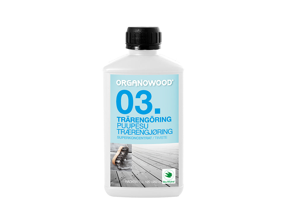 OrganoWood® 03. Holzreiniger, 0,5 Liter / Flasche