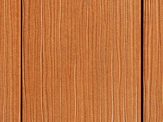 "Die Exklusive Large" WPC Terrassendielen, 21×245mm, Bernsteinbraun eins. gep., matt, Vollp.
