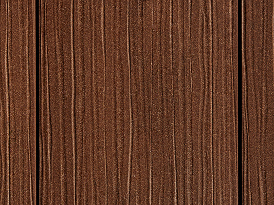 "Die Exklusive Large" WPC Terrassendielen, 21×245mm, Kastanienbraun, einseitig geprägt