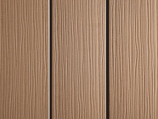"Die Exklusive" WPC Terrassendielen, 21x162 mm, Terrabraun, einseitig geprägt, matt, Vollprofil