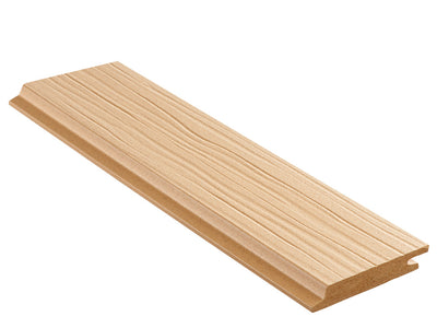 18×103mm NATURinFORM WPC Fassadenprofil, "Die Gestaltende Exklusiv XL", Leinen, einseitig geprägt, matt, Deckmaß: 99mm