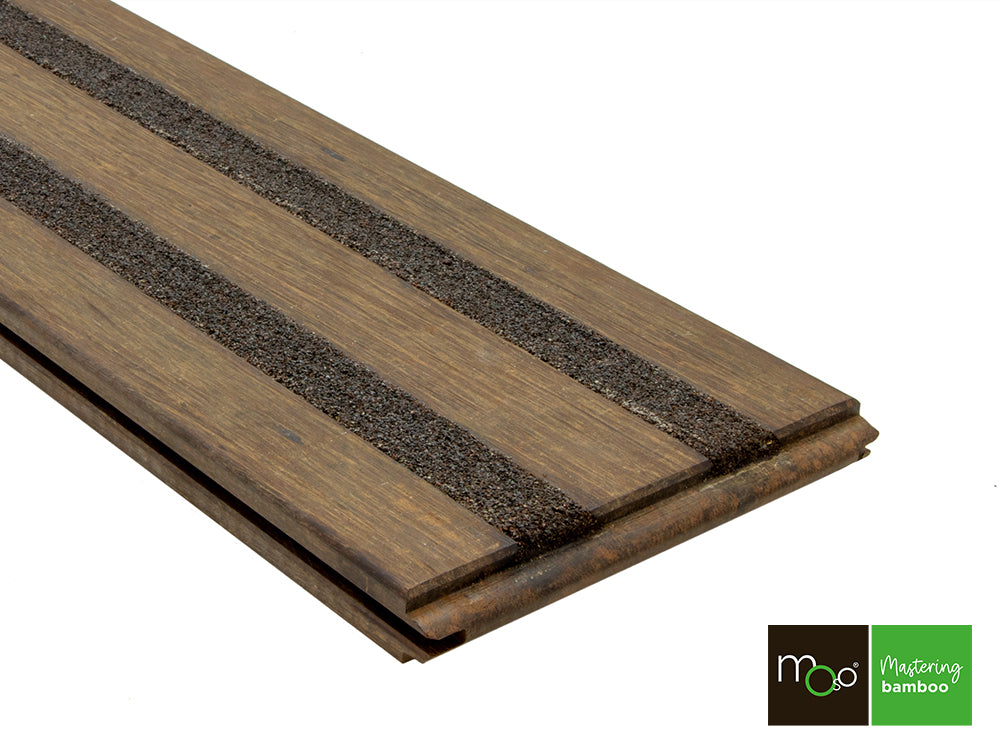 MOSO® Bambus Terrassendielen, 20×137mm, Bamboo X-treme®, Anti-Rutsch, geölt mit Woca