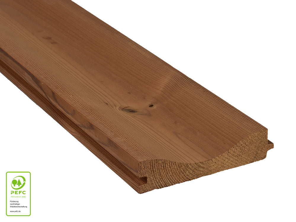 Thermokiefer Wellenprofil, 32×142mm, KD, Oberfläche glatt gehobelt – Bild 6