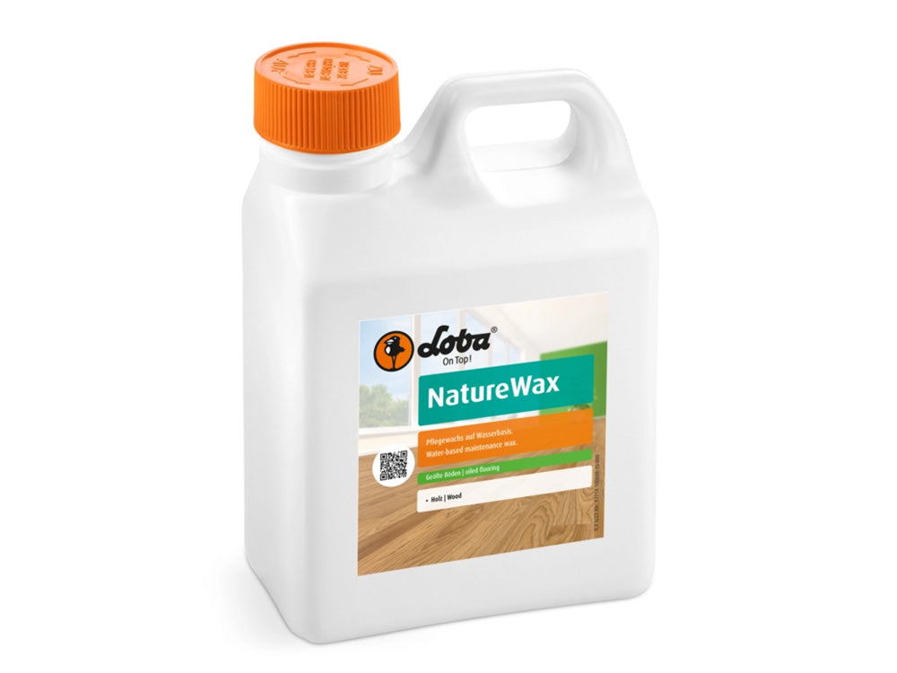 LOBA Pflegewachs, NatureWax, 1,00 Liter, Pflegewachs zur Erst- & Unterhaltspflege Verbrauch: 10-20 ml/m² (50-100m²/l)