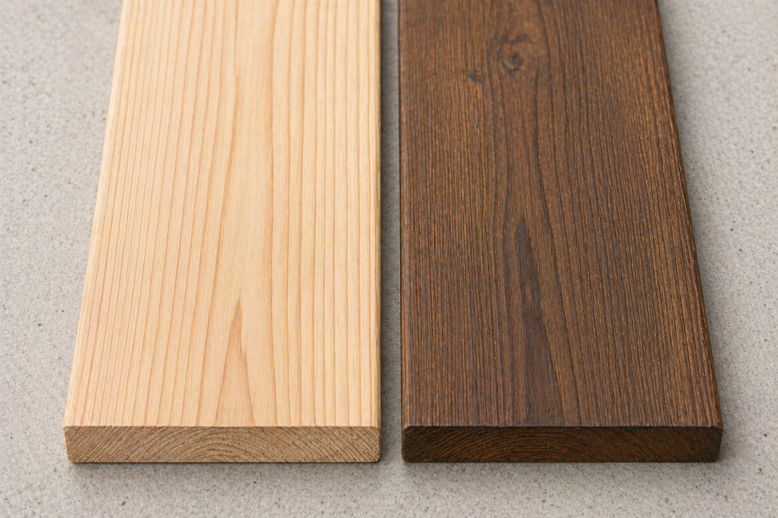 Accoya vs Kebony modifizierte Hölzer
