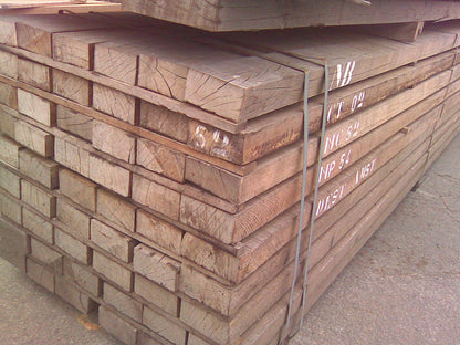 80x150 mm Bongossi Schnittholz, AD *FAS*, sägerau, grob gekappt