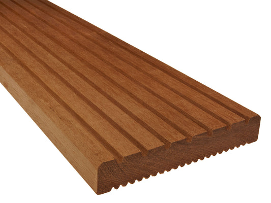 Bangkirai Terrassendielen, 25x145 mm, KD, grob/fein T7, *PREMIUM*
