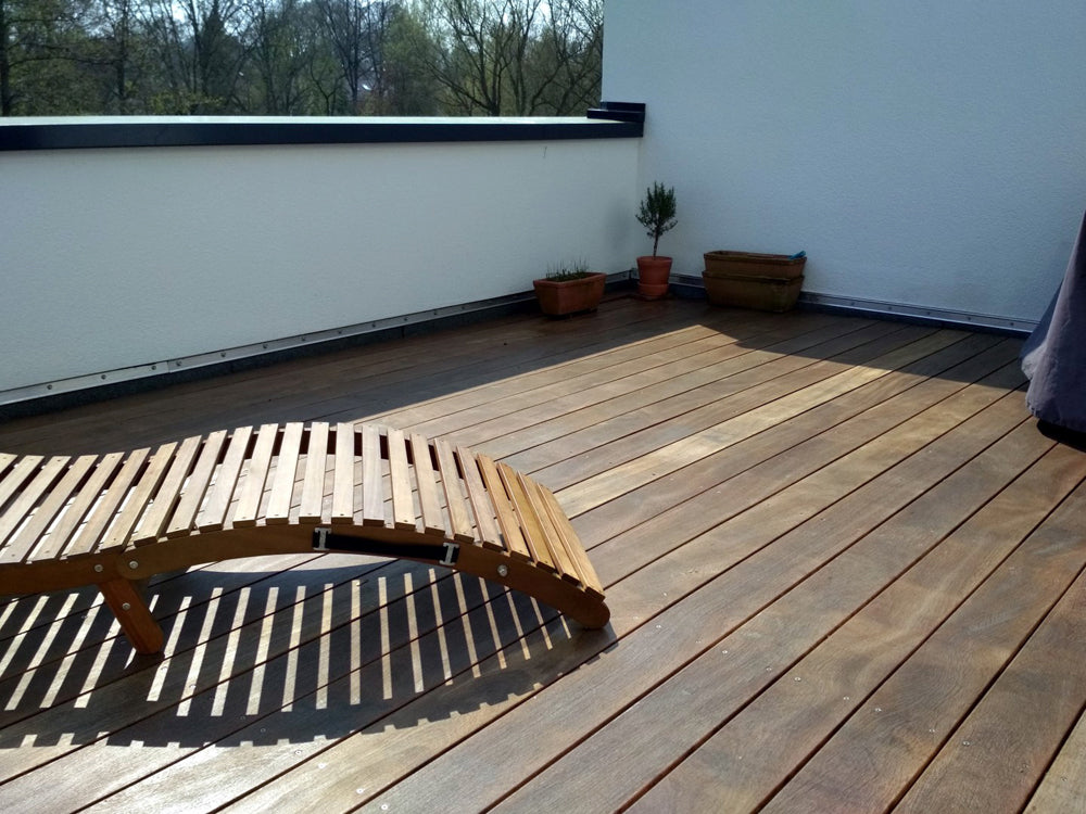 Cumaru Terrassendielen, 21x145 mm, KD, glatt/glatt