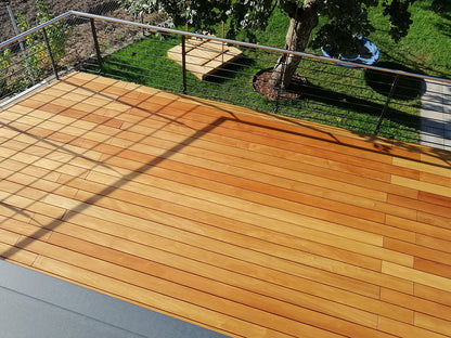 Garapa Terrassendielen, 25x145 mm, KD, glatt/glatt