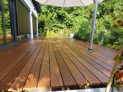 Ipe Terrassendielen, 21×145mm, KD, glatt/glatt