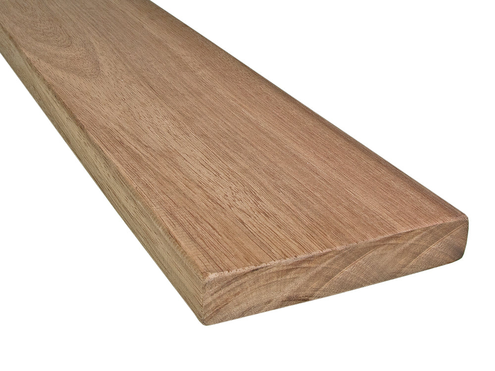 Guyana Teak (Basralocus) Terrassendielen, 25x140 mm, KD, glatt/glatt