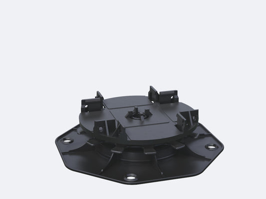 Karle & Rubner TERRACON Terrassenlager, CLIP, Polypropylen schwarz, Verstellbarkeit 2,5-4,0 cm
