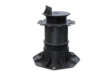Karle & Rubner TERRACON Terrassenlager, Polypropylen schwarz, Verstellbarkeit 14,5-22,5 cm