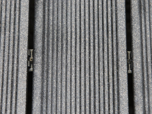 NATURinFORM WPC Montageklammerset V4A, je 100 Klammern und Schrauben, 4,2x20mm schwarz,mit Bit u. Verlegehilfe