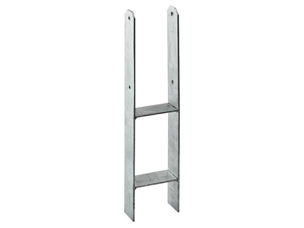 H-Pfostenanker, feuerverzinkt, für 91 mm Pfosten H x T: 600 x 60 mm, zum Einbetonieren