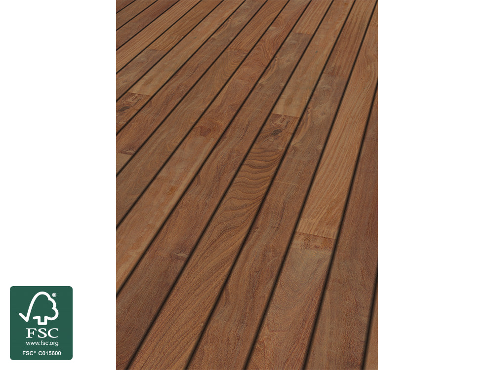 Cumaru Terrassendielen, 21×145mm, KD, glatt/glatt