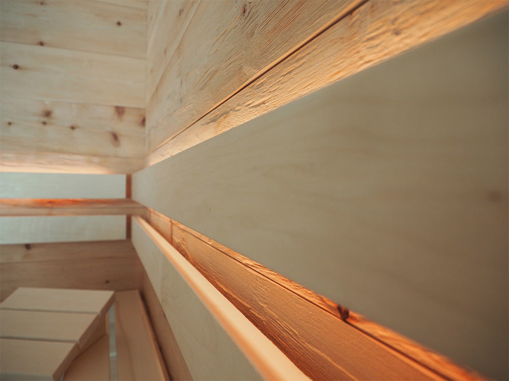 Espe Saunabanklatten, 28x90 mm,  unbehandelt, gehobelt – Bild 5