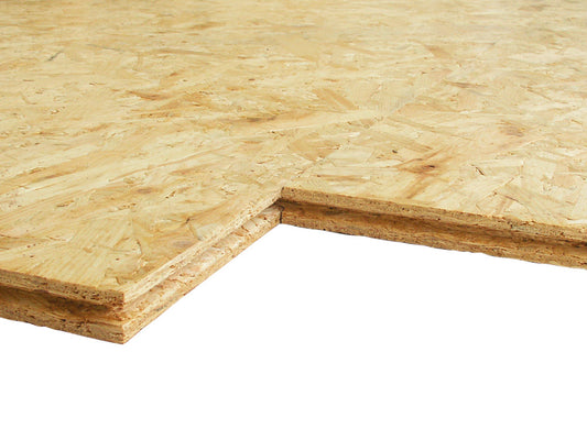 OSB Platten 30 mm, OSB 3, DIN EN 300, SUPERFINISH, 4-seitig Nut + Feder, formaldehydfrei verleimt