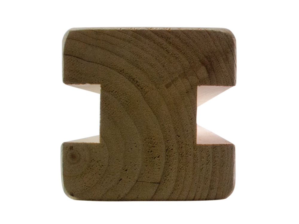 Douglasie Mittelpfosten, 90×90mm, Serie: "Bremen" KD, unbehandelt, Länge: 2,00 m