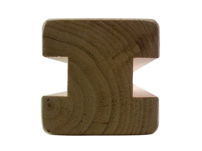 Douglasie Mittelpfosten, 90×90mm, Serie: "Bremen" KD, unbehandelt, Länge: 2,00 m