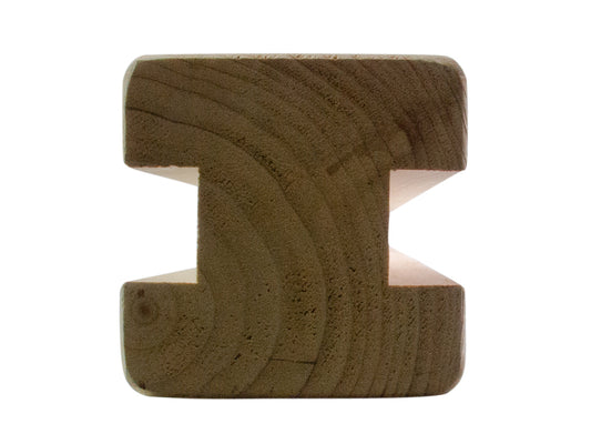 Douglasie Mittelpfosten, 90×90mm, Serie: "Bremen" KD, unbehandelt, Länge: 2,00 m