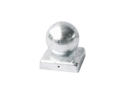 Pfostenkappe "Kugel", Stahl verzinkt, für 90x90 mm Pfosten