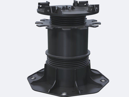 Karle & Rubner TERRACON Terrassenlager, CLIP, Polypropylen schwarz, Verstellbarkeit 14,5-22,5 cm