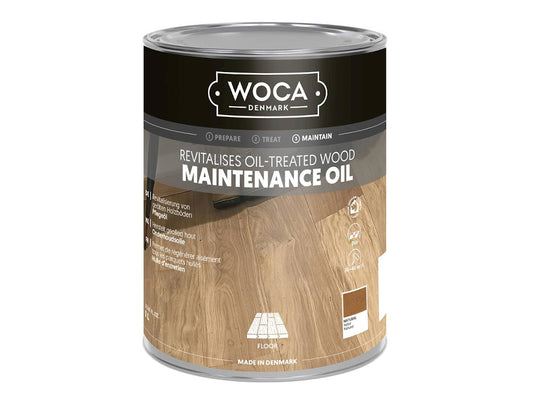 WOCA Holzboden Pflegeöl natur 1,0 L zur Pflege von allen naturgeölten Holzböden