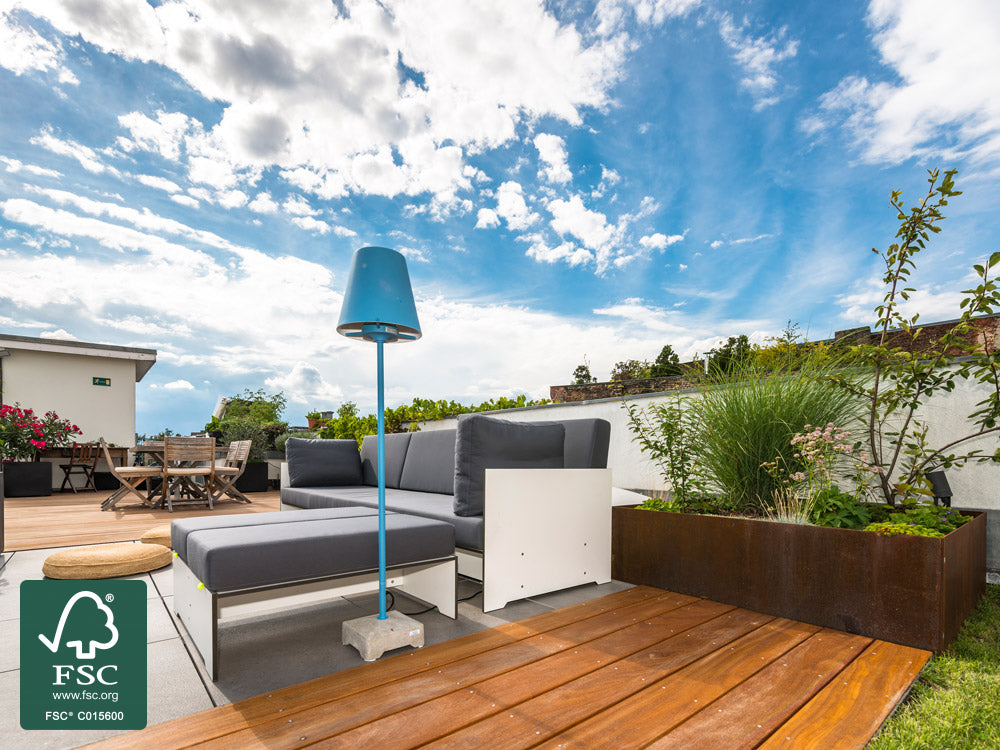 Cumaru Terrassendielen, 25×145mm, KD, glatt/glatt – Bild 5