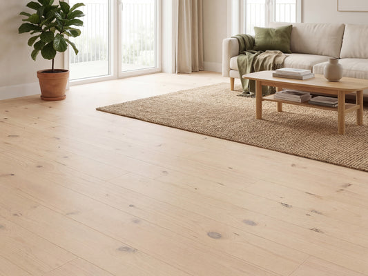 KAHRS Massivholzdielen, Seekiefer, 21x176 mm, Natur, weiß naturgeölt, mit Microfase Deckbreite 170 mm