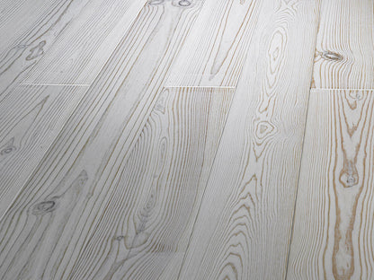 KAHRS Massivholzdielen, Seekiefer, 21×176mm, Natur, weiß naturgeölt, gebürstet rundum Nut & Feder, mit Microfase